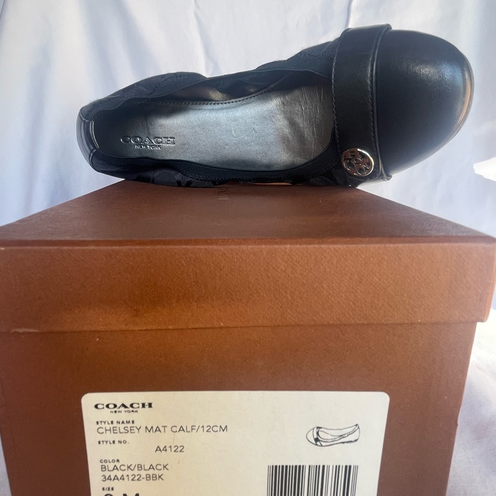 Coach Women's Black Ballet Flats